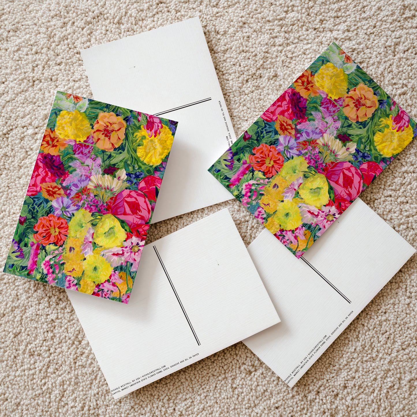 Capitol Market (Mountain State Flower Farm) Postcard